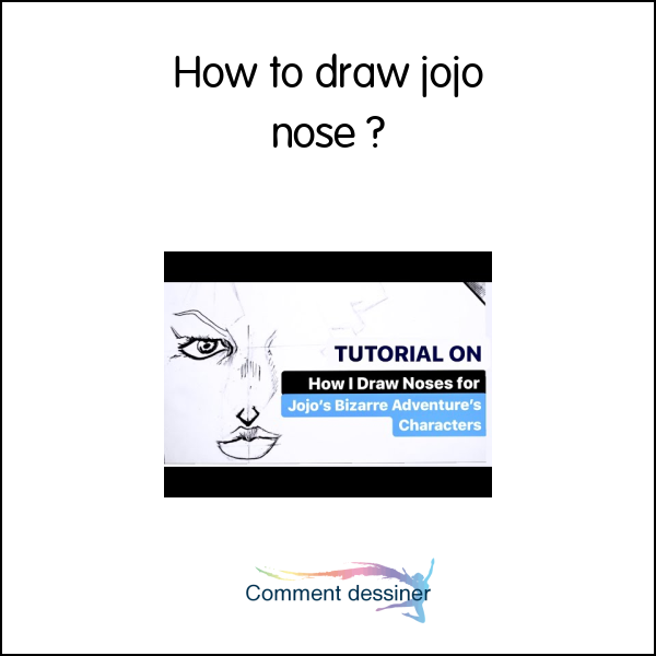How to draw jojo nose